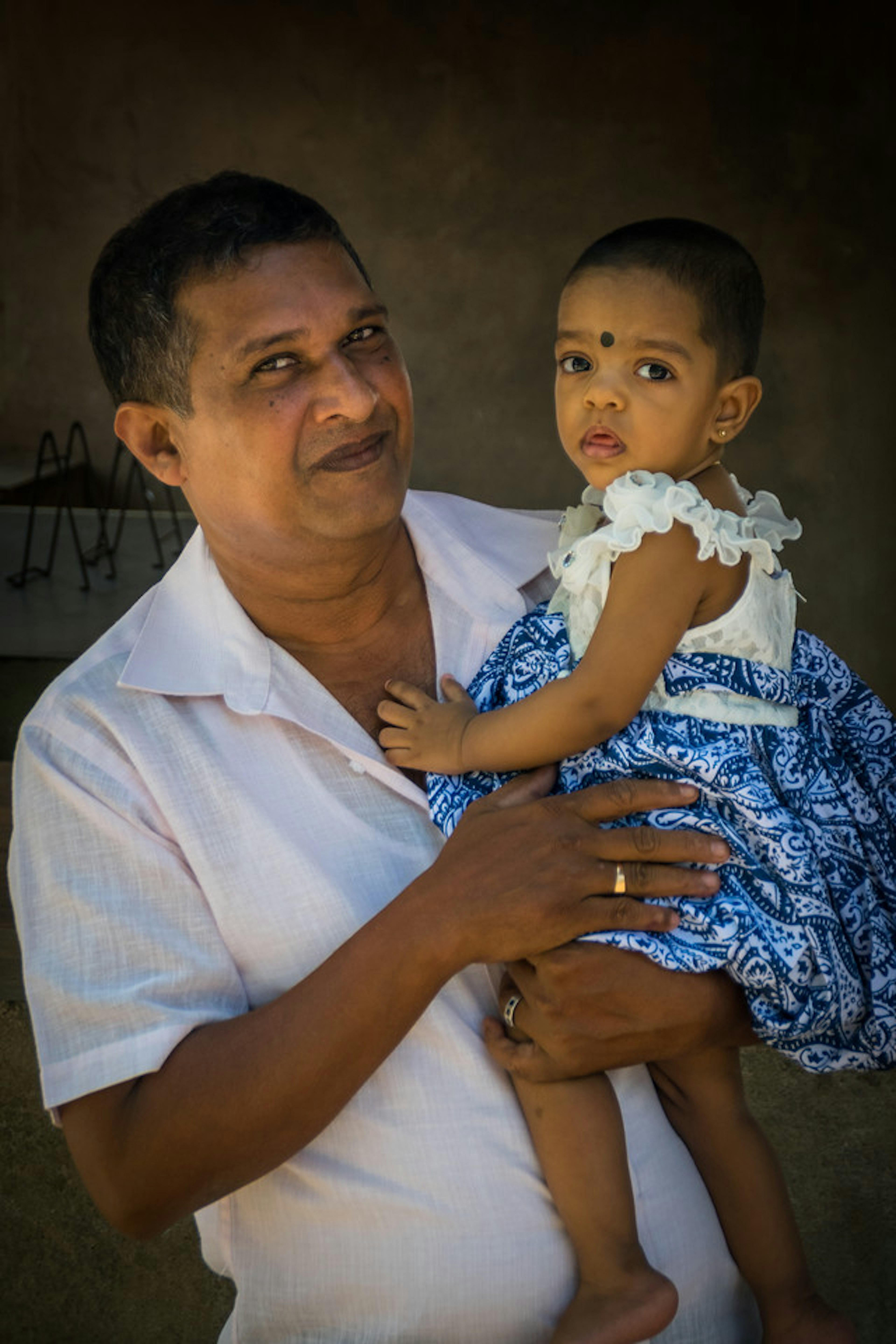 Sri Lankan father and daughter